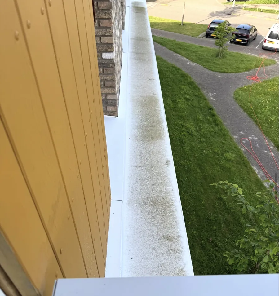 Boeiboord met groene aanslag
